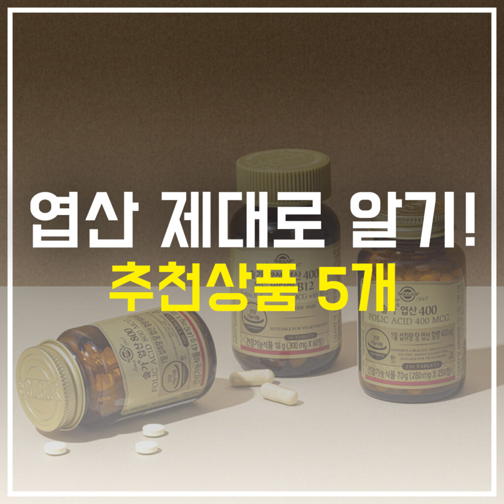 엽산 제대로 알고 복용하기