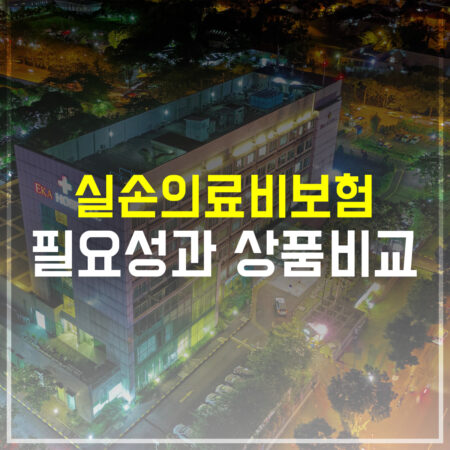 실손의료비보험 필요성과 상품비교