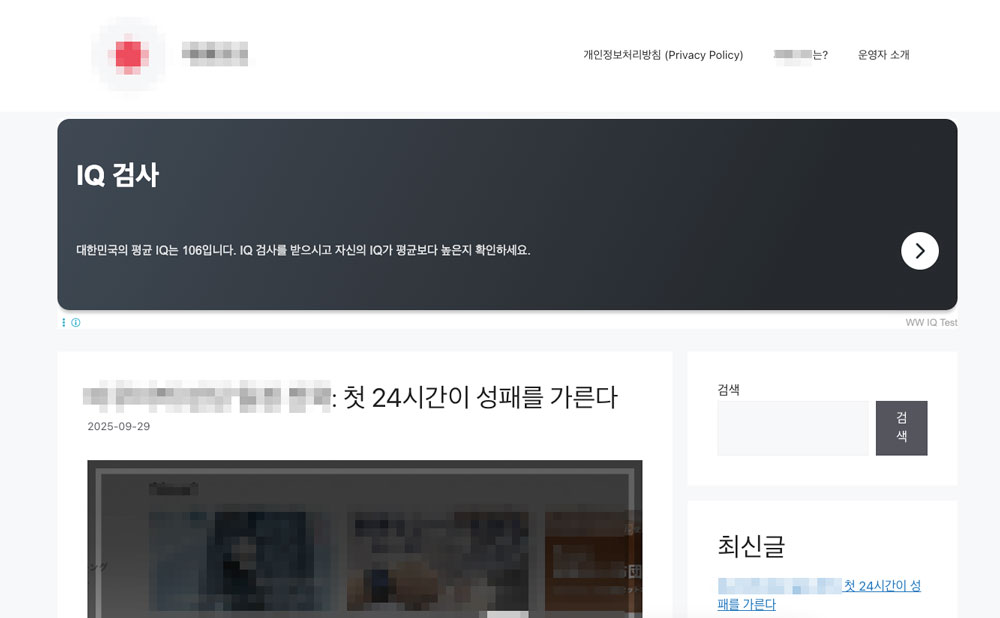 애드센스 승인받고 광고가 뜨는 블로그