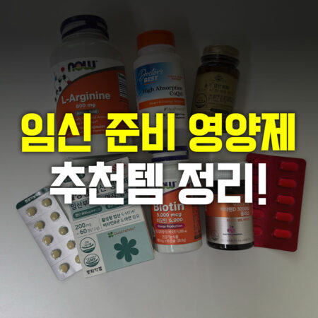 임신 준비 영양제 추천템 정리